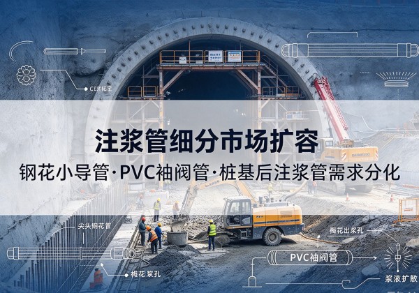 铁山注浆管细分市场扩容，隧道钢花小导管、PVC 袖阀管、桩基后注浆管需求分化